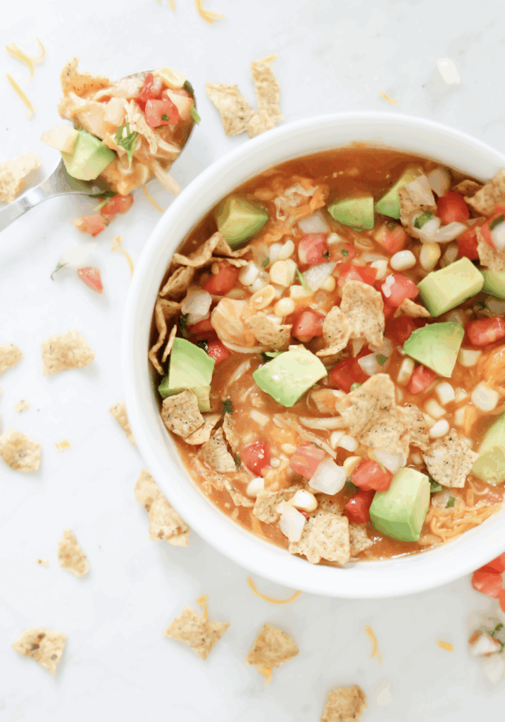 Creamy Chicken Enchilada Soup